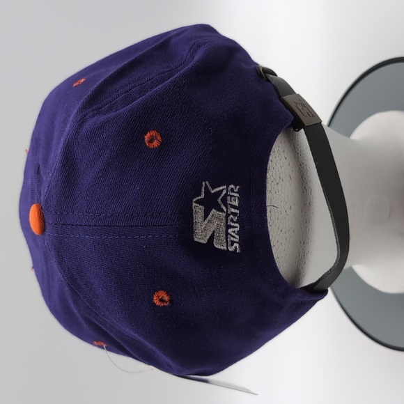 Starter| NWT Vintage NBA The Phoenix Suns Purple Sports Cap Snap Back Green Brim - Picture 4 of 11